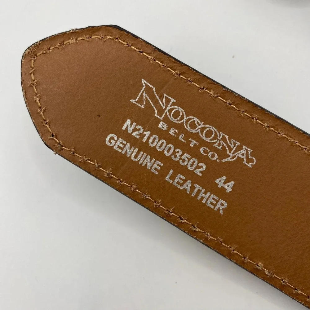 Nocona Aztec Southwestern Leather Belt Men 44 Brown Floral Concho Western NWT
